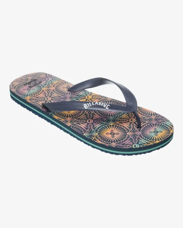 Billabong Men's Tides Flip Flops Aged Indigo EBYL100027-KSH0