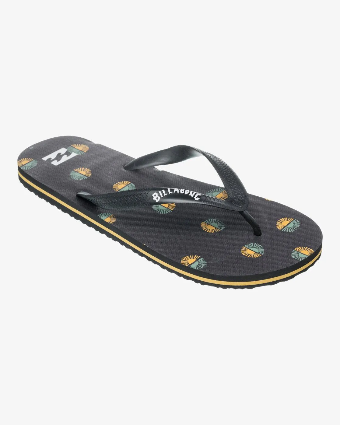 Billabong Men's Tides Flip Flops Black EBYL100027-BLK