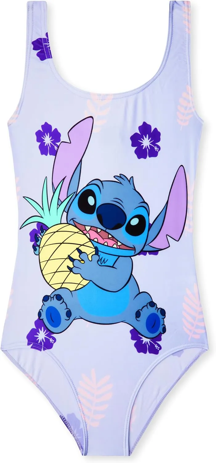 Disney Girls One Piece Swimsuit Comfortable Stretchy Swimsuit - Girls Gifts