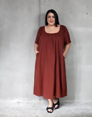 Haven Flora Maxi Dress - Espresso