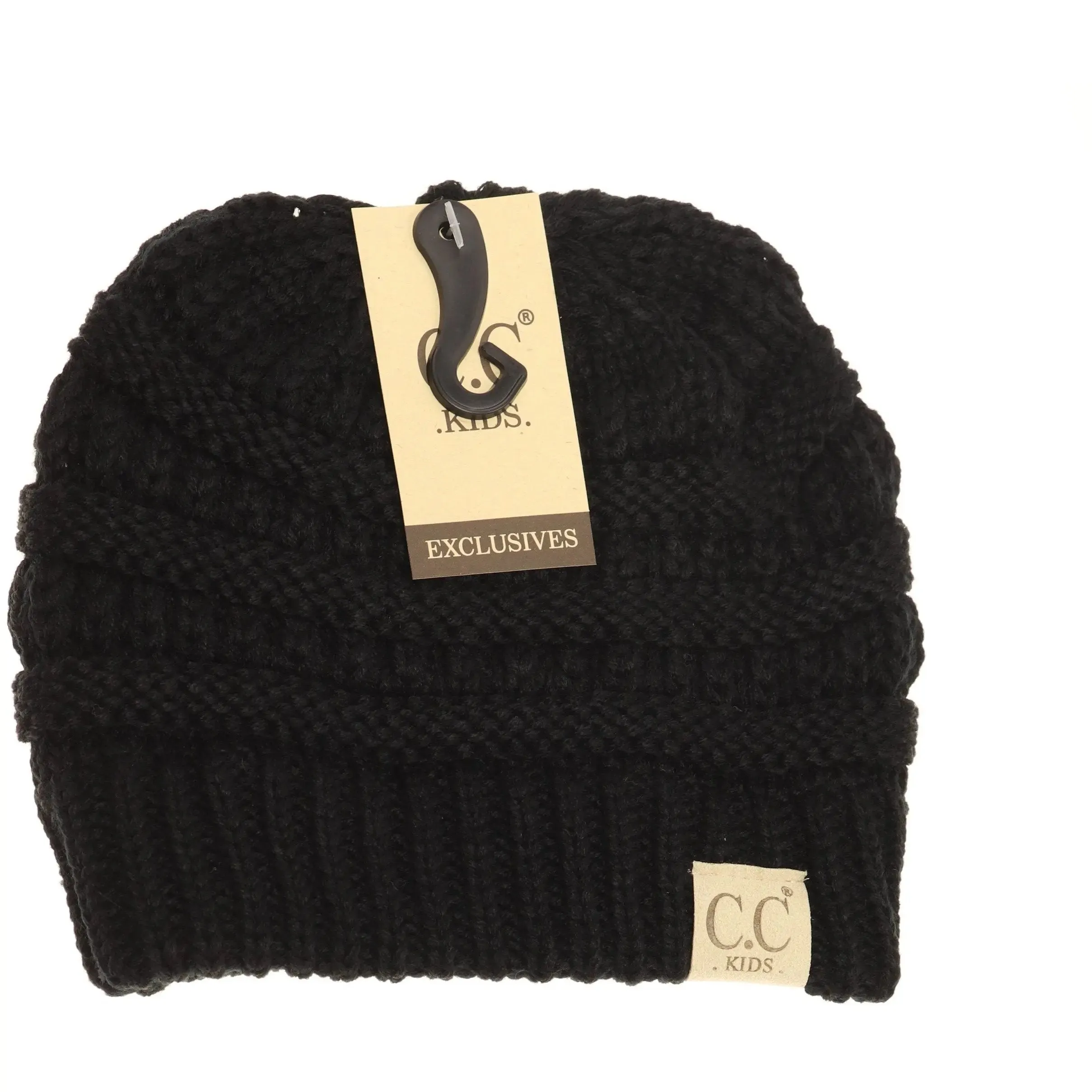 Kids' Solid CC Beanie – Cozy & Trendy Cold-Weather Essential