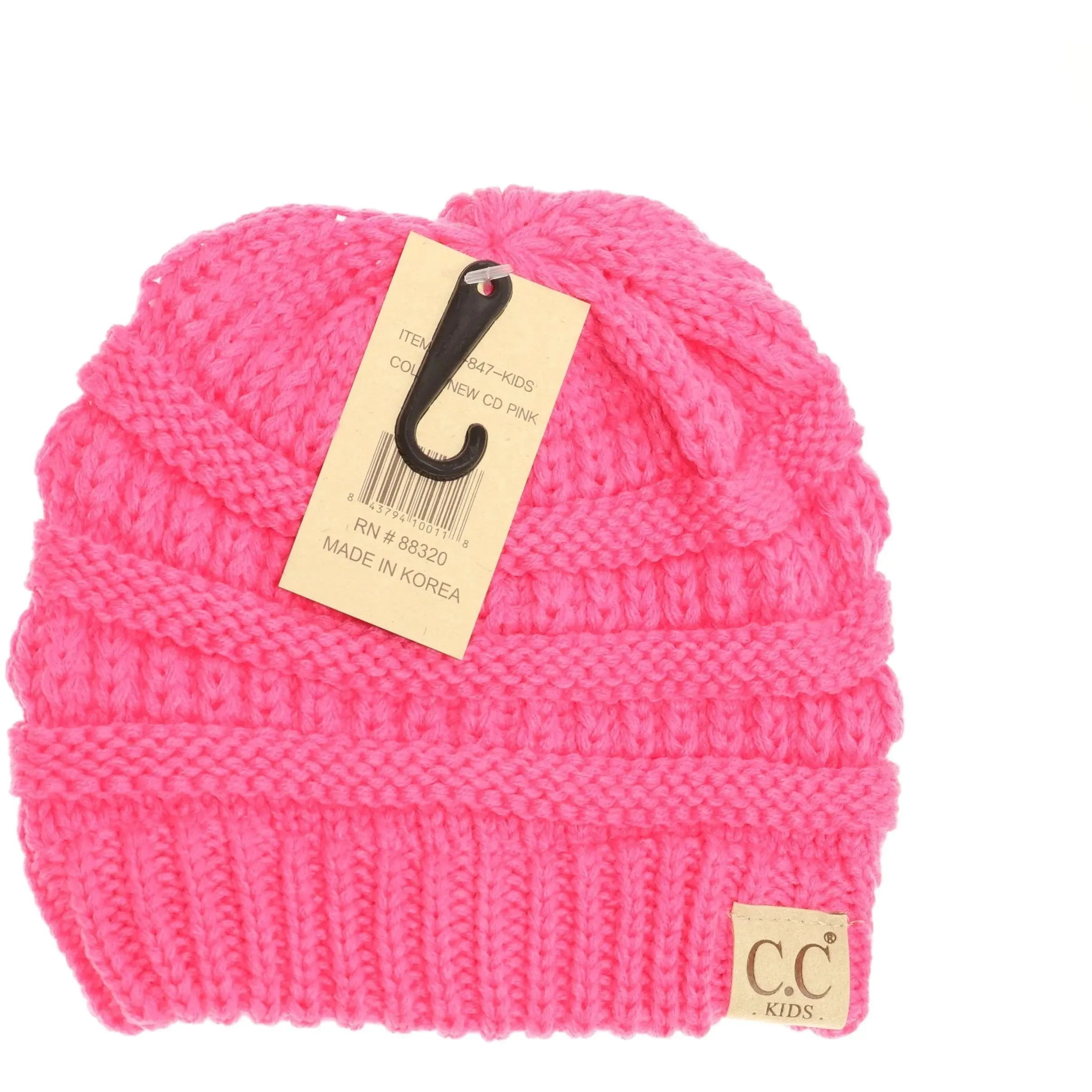 Kids' Solid CC Beanie – Cozy & Trendy Cold-Weather Essential