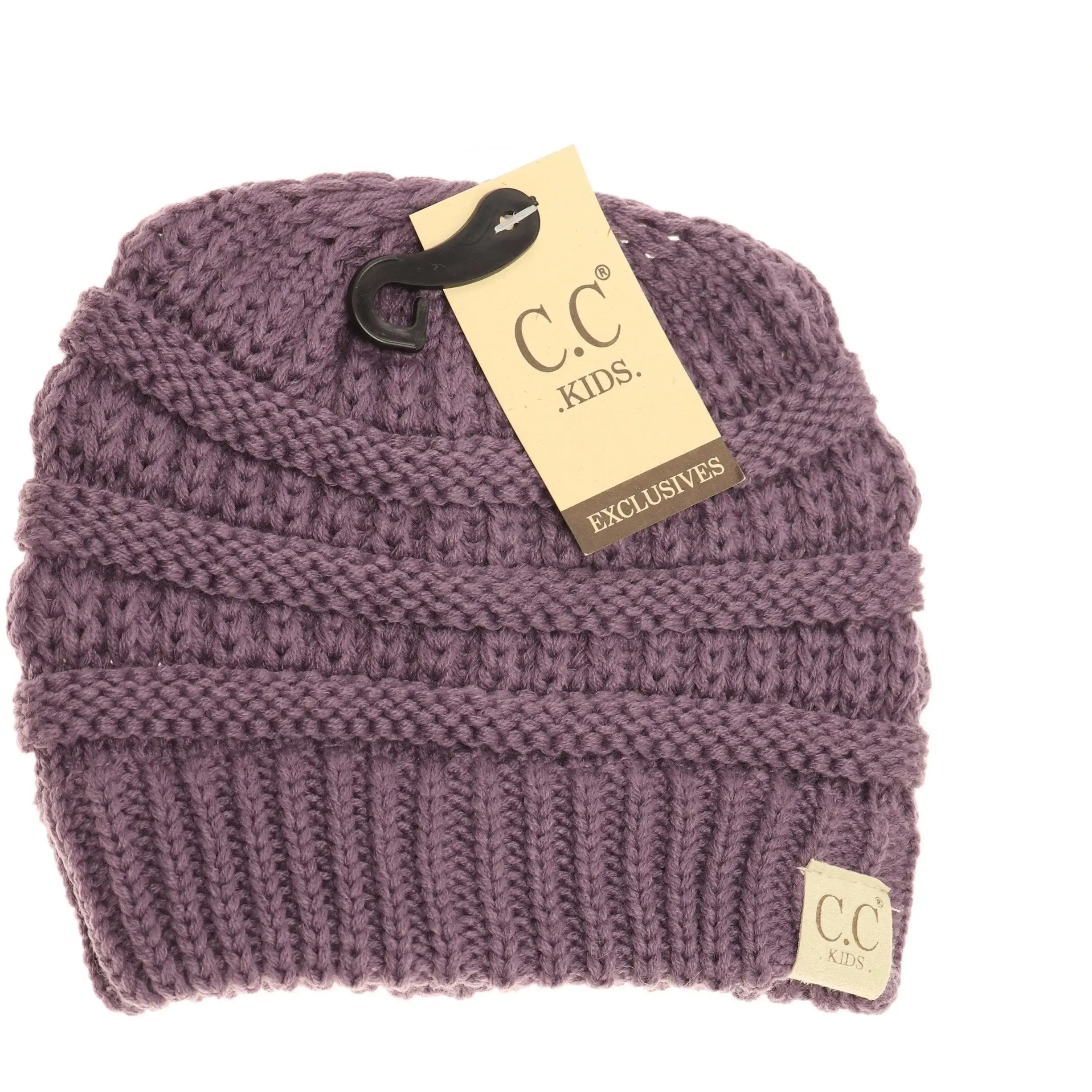 Kids' Solid CC Beanie – Cozy & Trendy Cold-Weather Essential