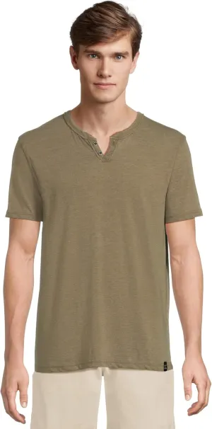 Lucky Brand Men's Venice Burnout Notch Neck Tee