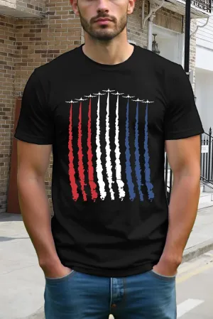 Mens American Flag Shirt USA Air Force Tshirts Patriotic 4th of July T-Shirt Memorial Day Tee Tops