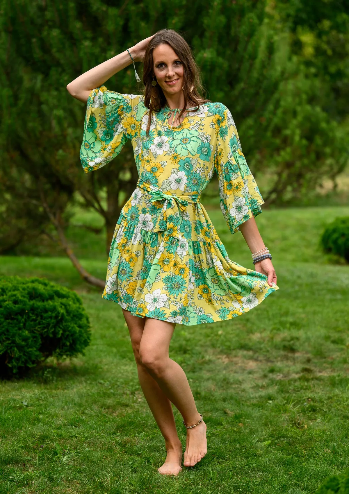 Rafaella Lime Midi Dress