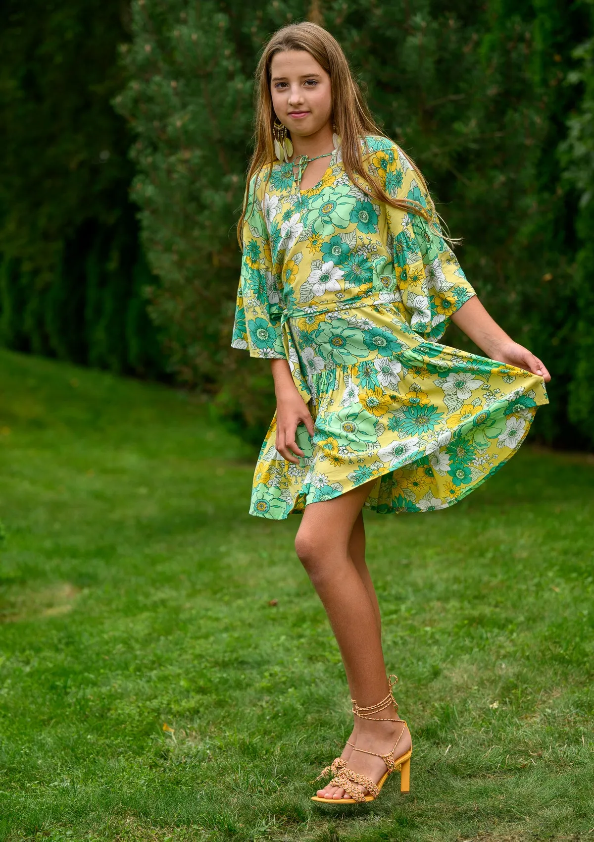 Rafaella Lime Midi Dress