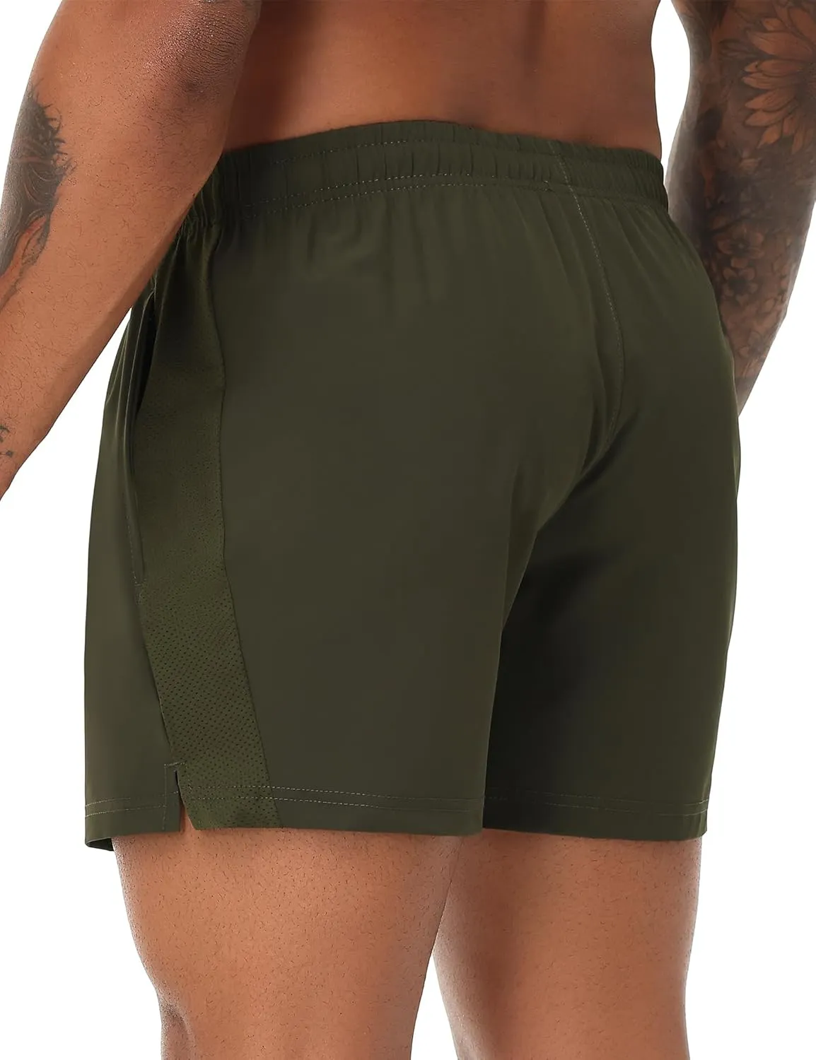 VPOS 2 Pack Men's Athletic Shorts 5/7 Inch Inseam, Mens Workout Shorts Lightweight Quick Dry Gym Running Shorts for Men